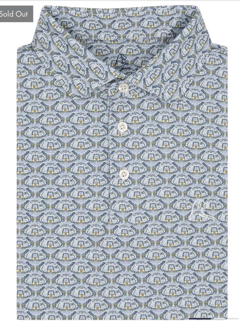 NWT Rhoback University of Michigan Big House® Men's Short Sleeve Collegiate Polo